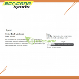 Jagwire Sport Brake Housing - Black 1m Jagwire Sport Brake Housing - Black 1m