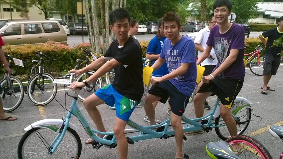 Triple Seat Bike!