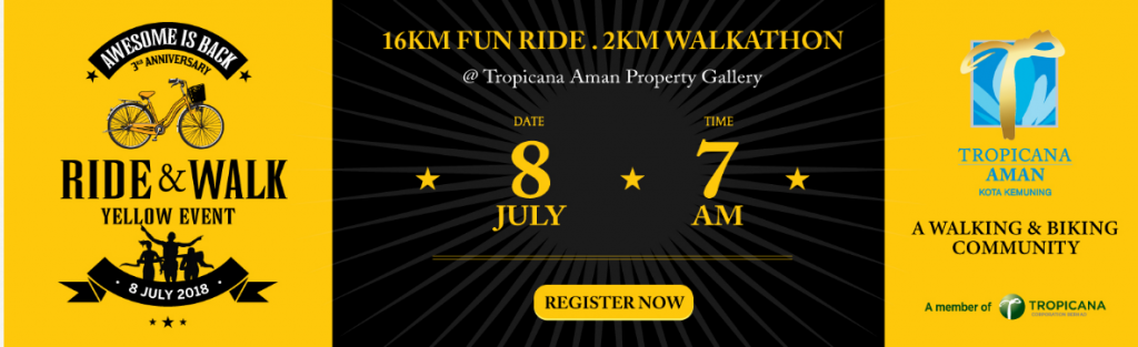 Tropicana Aman Ride & Walk Yellow Event 2018